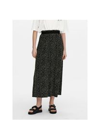 Only , Damen , Maxirock »ONLVENEDIG AOP LIFE LONG SKIRT« , black aop:cd , L (40) , L (40) , Langer Rock von Only