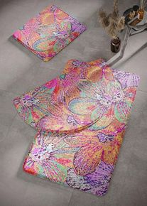 bonprix Covoraș de baie cu spumă memory, roz, Covoraş WC suspendat