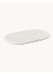 Handmade Marble Serving Plate Aika White Marble B 36 x D 22 cm | Westwing Collection