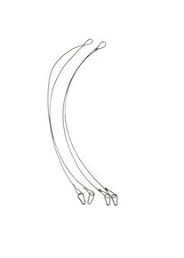 Suspension pour lampe avec c&acirc;ble m&eacute;tallique, &oelig;illets et mousquetons 10 kg
