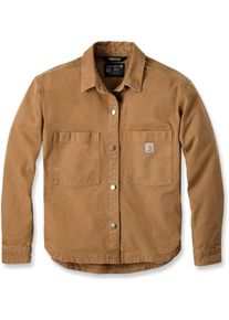Carhartt Rugged Flex Duck, shirt women , color: Light Brown , size: XS