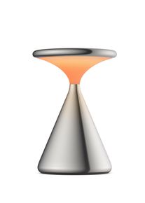 Grau Salt Lampe &agrave; batterie / lampe de table Aluminium poli Gris