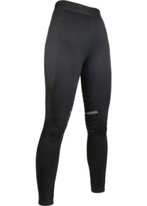 HKM Sports Reitleggings, Silikon-Kniebesatz, schwarz, 40/42