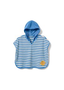 Tchibo - Kinder-Frottierponcho - Baby - Gr. 74/80 - weiß/gestreift