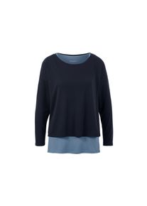 Tchibo - 2-in-1-Sportshirt - Damen - Gr. L - blau