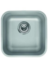 Elleci, Sp&uuml;lbecken, Space 400 R50 Unterbausp&uuml;le Quadratisch Edelstahl (Unterbausp&uuml;le, 44 cm, 44 cm)