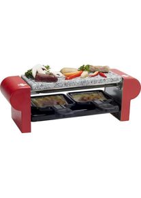 Nouvel 2er Raclette "Stone" Swiss Edition, Racletteofen, Rot