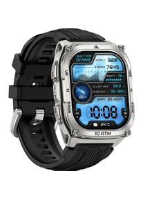 Kospet Smartwatch Tank M4 Silber (50.50 mm), Smartwatch