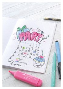 Faber-Castell Bullet Journaling Starter Set, 9-teilig: 6 Pitt Artist Pens, 1 Goldfaber Bleistift HB mit Radierer, 1 Textliner 46 Pastell, 1 Übungsheft