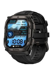 Kospet Smartwatch Tank M4 Schwarz (50.50 mm), Smartwatch