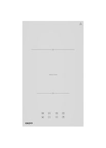 Akpo PIA 6802 WHITE Induktionskochfeld - 2 Felder, Kochfeld, Weiss