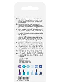 Faber-Castell Pitt Artist Pen Tuschestift, 6er Etui Handlettering, Good Vibes, Blautöne