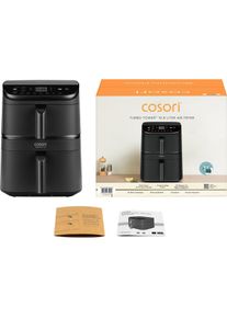 COSORI CAF-DC121-ADER Doppel-Heissluftfritteuse, Fritteuse, Schwarz