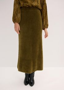 bonprix Spódnica dzianinowa z puszystej przędzy puchowej, zielony, 32/34