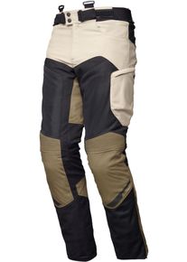 Modeka Khao Air II, pantalon textile imperm&eacute;able , couleur: Noir/Beige/Marron Clair , taille: L