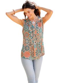 Damska Bl&uacute;zk. top, strih A Marhuľ.-&scaron;alviov&aacute; potlač veľkosť 38