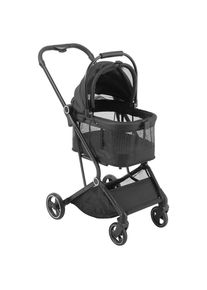 Buggy , Schwarz , Textil , 50.5x103x84.5 cm , Feststellbremse, Federung, Griff in Lederoptik, mit Tragegriff, Einhand-Faltmechanismus , Baby on Tour, Kinderwagen, Buggys