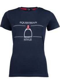 HKM Equine Sports Style T-Shirt, dunkelblau, XXL