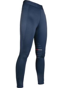HKM Sports Reitleggings, Silikon-Kniebesatz, dunkelblau, 134/140