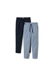 Tchibo - Spodnie od piżamy - dla pan&oacute;w -rozmiar XXL 60/62 - kolor: niebieski/biały/w paski