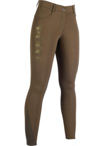 HKM Buenos Aires Reithose, Silikon-Vollbesatz, olivgrün, 40