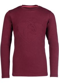 HKM Amelie Langarmshirt, weinrot, 134/140