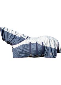 HKM Rain Fliegendecke, dunkelblau/grau, 155