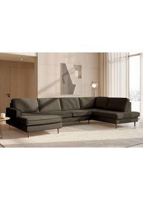 Home Affaire Wohnlandschaft »Pinto Skandi, 350 cm, U-Form, XXL, mit Ottomanen«, Größe B/H/T: 350 cm x 85 cm x 206 cm