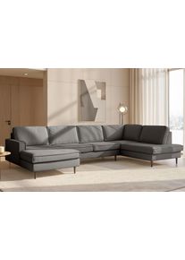 Home Affaire Wohnlandschaft »Pinto Skandi, 350 cm, U-Form, XXL, mit Ottomanen«, Größe B/H/T: 350 cm x 85 cm x 206 cm