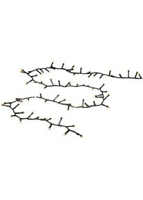 Konstsmide LED-Lichterkette »Weihnachtsdeko aussen« gefrostet, 1500 warm weiße Dioden in schwarz