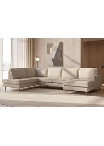 Home Affaire Wohnlandschaft »Pinto Skandi, 350 cm, U-Form, XXL, mit Ottomanen«, Größe B/H/T: 350 cm x 85 cm x 206 cm