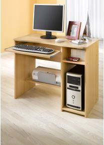 Vogl Möbelfabrik Schreibtisch »Sam« mit Tastaturauszug & Towerfach in braun, Größe B/H/T: 91 cm x 72 cm x 50 cm