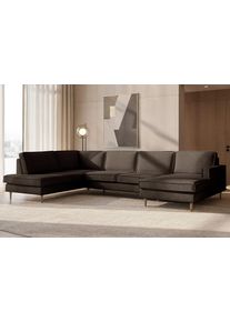 Home Affaire Wohnlandschaft »Pinto Skandi, 350 cm, U-Form, XXL, mit Ottomanen«, Größe B/H/T: 350 cm x 85 cm x 206 cm