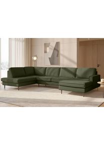 Home Affaire Wohnlandschaft »Pinto Skandi, 350 cm, U-Form, XXL, mit Ottomanen«, Größe B/H/T: 350 cm x 85 cm x 206 cm