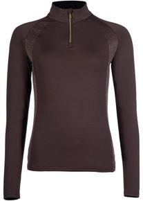 HKM Basil Funktionsshirt, dunkelbraun, XXL