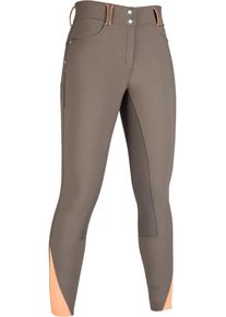 HKM Lyon Reithose, Silikon-Vollbesatz, olivgr&uuml;n, 34