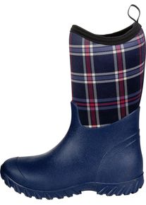 HKM Softopren Thermostiefel, navy/navy Karo, 41