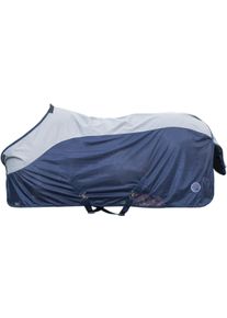 HKM Rain Fliegendecke, dunkelblau/grau, 155