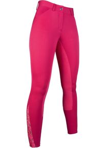 HKM Allure Reithose, Alos-Vollbesatz, cranberry, 36