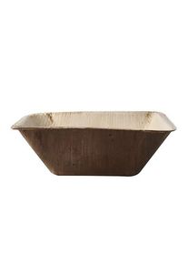 Papstar 25 bols en feuille de palmier Verdi carré 300ml