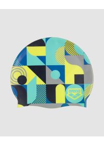 arena Swim Cap - Unisex - Wallpaper - Size: One size fits all - Print Junior Silicone Swim Cap Age 6-12