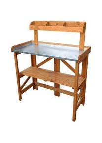 Promadino , Pflanztisch BxTxH: 97x45x128 cm , honigbraun