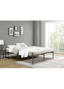 Inosign, Metallbett &raquo;LIST Bett Bettgestell Bettrahmen Einzelbett Doppelbett&laquo; Stahlbett schwarz in TOP Qualit&auml;t und 4 Breiten, Bett mit 26 Lattenroste 