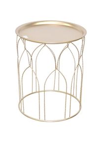 HOFMANN LIVING AND MORE , Beistelltisch , goldfarben + goldfarben + goldfarben