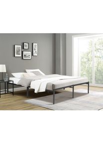 Inosign, Metallbett &raquo;LIST Bett Bettgestell Bettrahmen Einzelbett Doppelbett&laquo; Stahlbett schwarz in TOP Qualit&auml;t und 4 Breiten, Bett mit 26 Lattenroste 