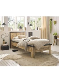 Home Affaire , Einzelbett &raquo;SHERWOOD Liegefl&auml;che 90/140 oder 180x200 cm&laquo; aus FSC -zertifiziertem Holzwerkstoff, rustikaler Landhausstil , Old Style...