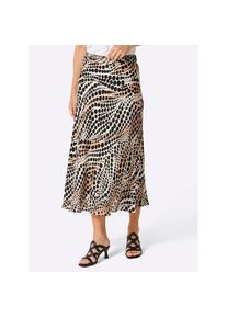 CREATION L PREMIUM , Damen , Schlupfrock , elfenbein-schwarz-bedruckt , 48 , 48 , mit 30% Seide