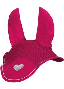 HKM Sweet Valentine Fliegenhaube, pink/silber, Warmblut