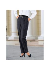 Come on , Damen , Webhose , anthrazit-meliert , Kurzgrößen , 22 -Kurzgrößen , 22 , Hose mit seitlichem Dehnbund