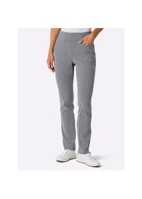 CREATION L PREMIUM , Damen , Webhose , marine-weiß-gemustert , Normalgrößen , 44 -Normalgrößen , 44 , hochwertige Bengalin-Qualität